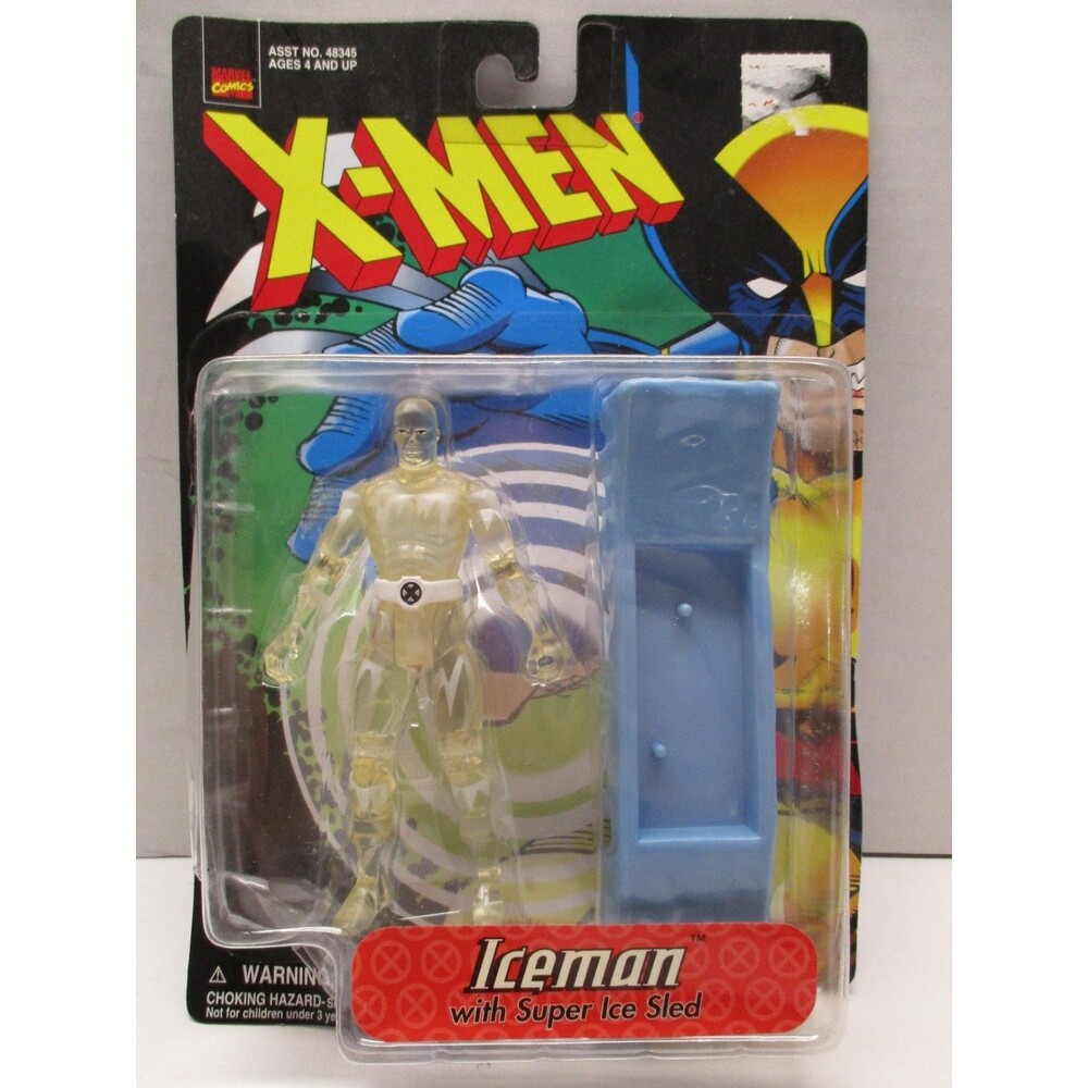 Toy Biz 1998 Marvel Comics X-Men Iceman with Super Ice Sled Action Figure NIB